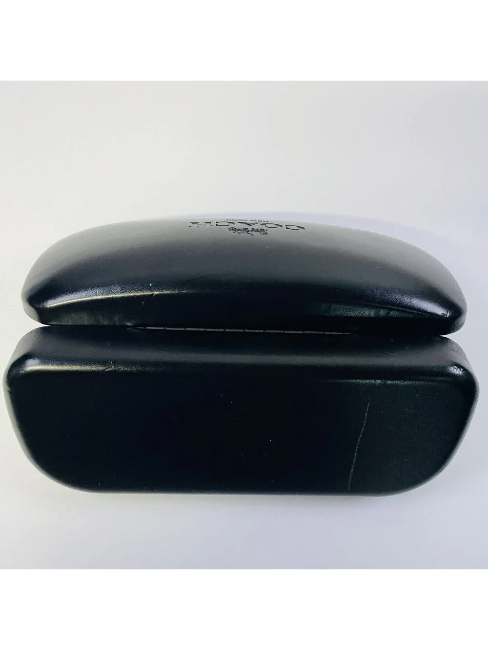 Coach Hard Case Sunglasses Eyeglasses Black Clam Shell Shut Logo